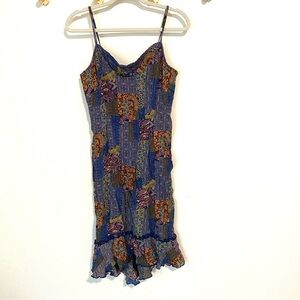 Vintage Scarlett Multi-Patterned Midi Dress size Small/Medium